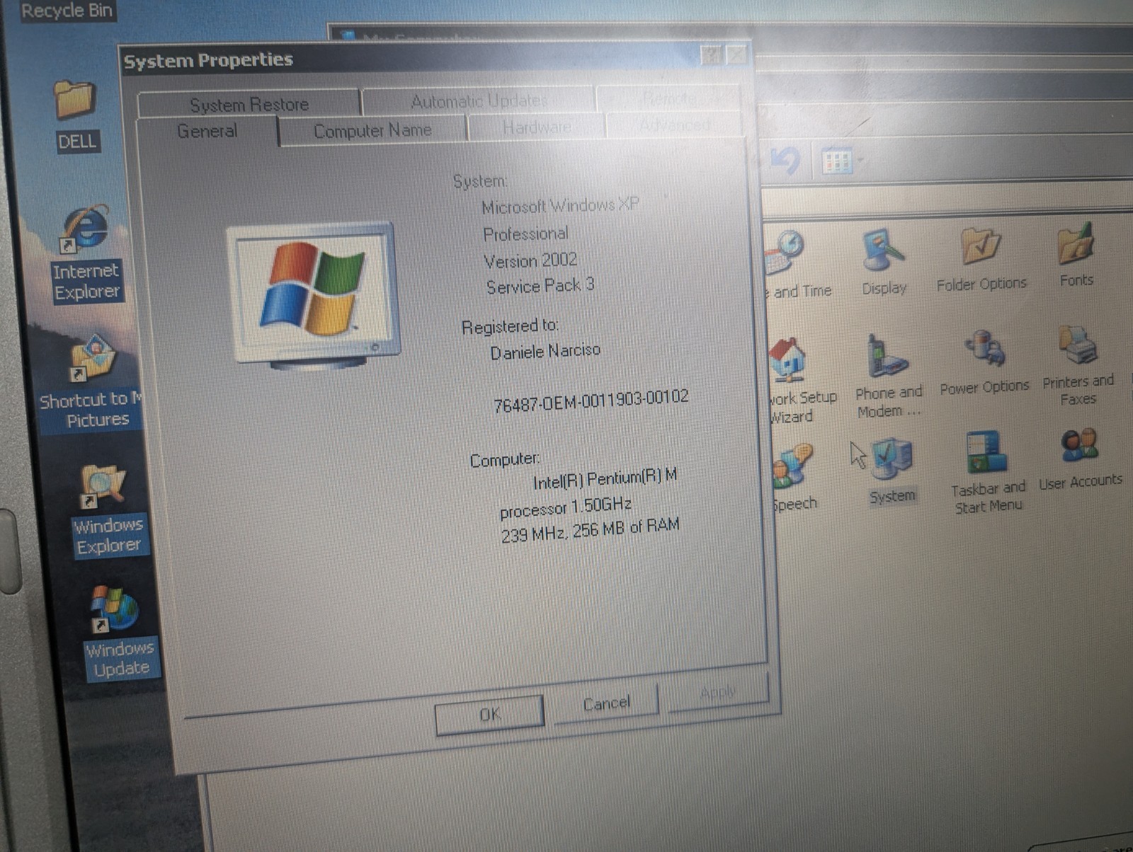 Dell Inspiron 600M PP05L 14″ 1.5GHz 256MB WinXP Mem w Charger