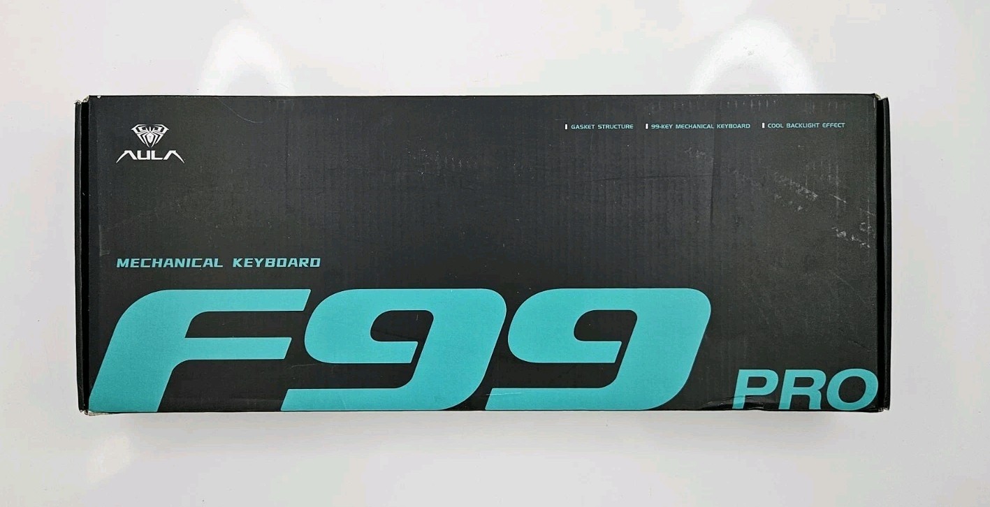AULA F99 Pro Wireless Mechanical Keyboard Silent White RGB Hot Swappable “READ”