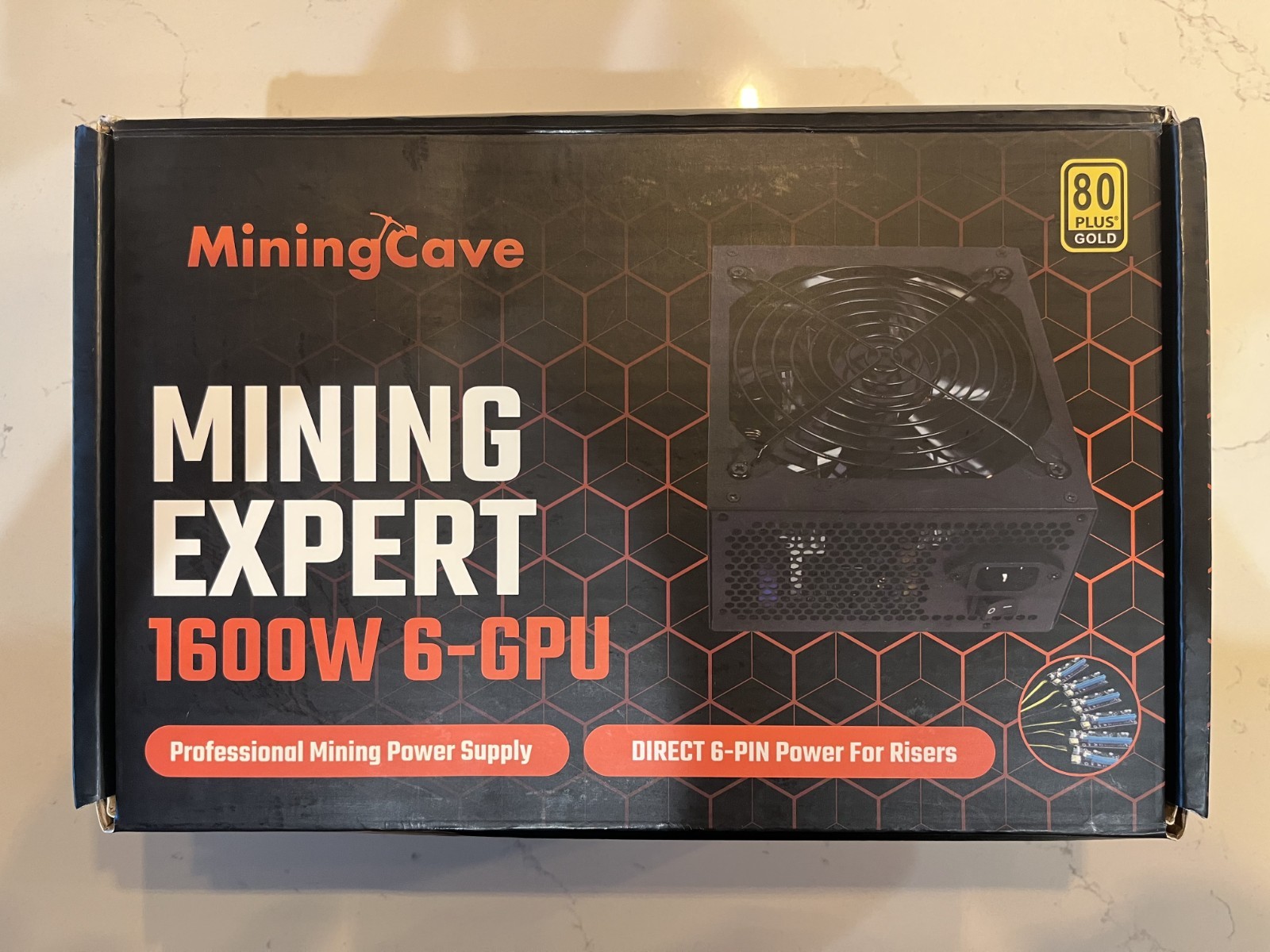 Mining Expert PSU 1600W 6 GPU (MINING CAVE POWER SUPPLY 1600W-6GPU-ATX)