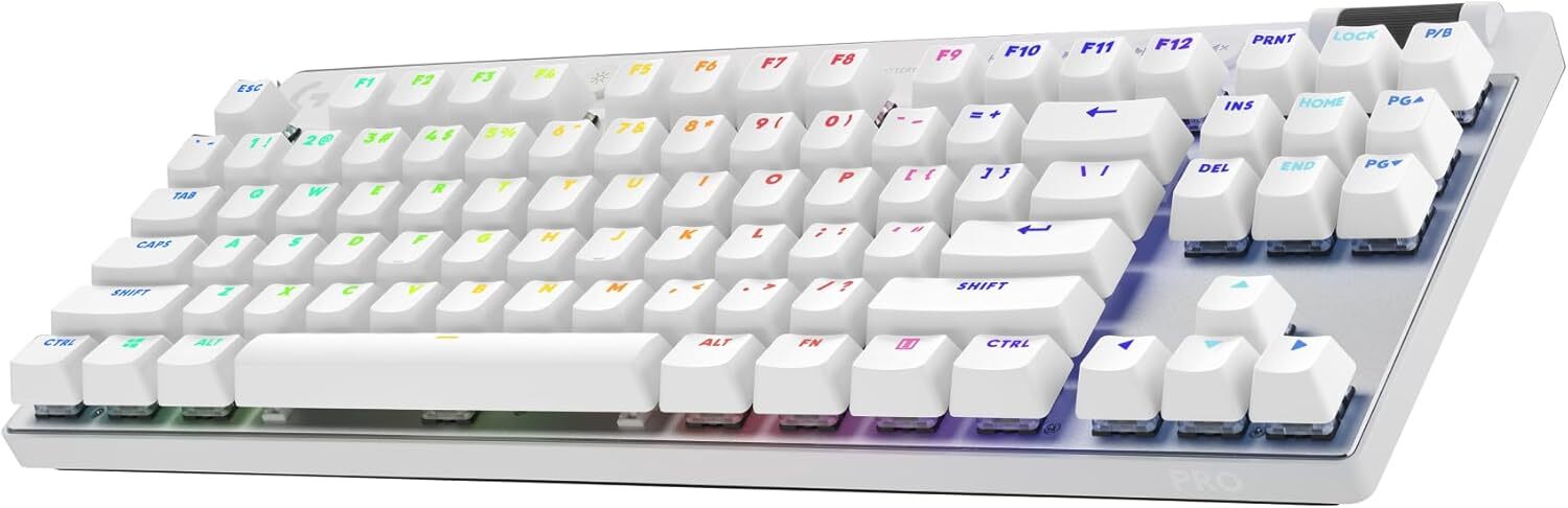 Logitech G PRO X TKL LIGHTSPEED Wireless Gaming Keyboard – White