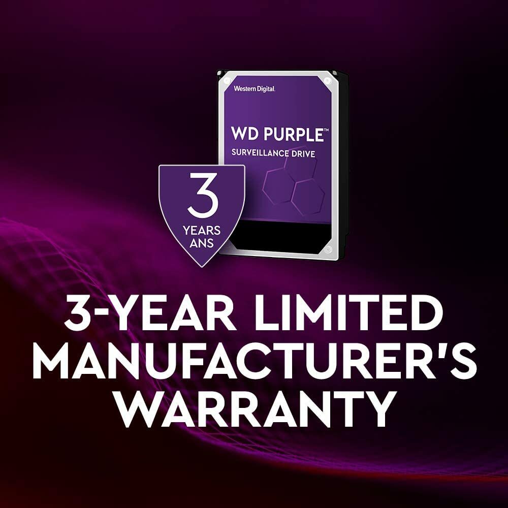 WD Purple 8TB Internal Hard Drive 256MB 7200RPM Surveillance HDD 3.5″ WD85PURZ