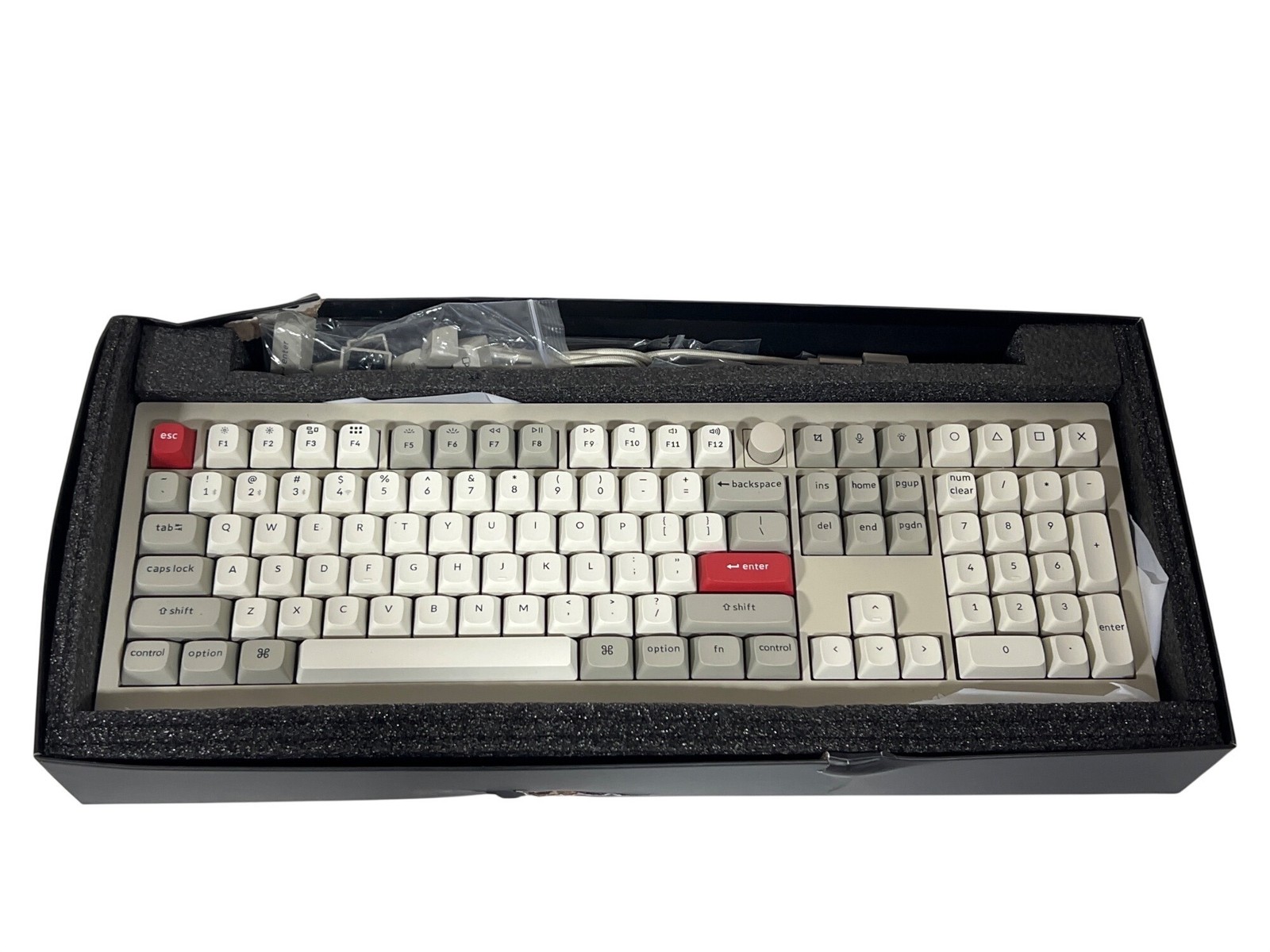 Keychron V6 Max Full-Size Wireless Mechanical Keyboard Brown Tactile Switches