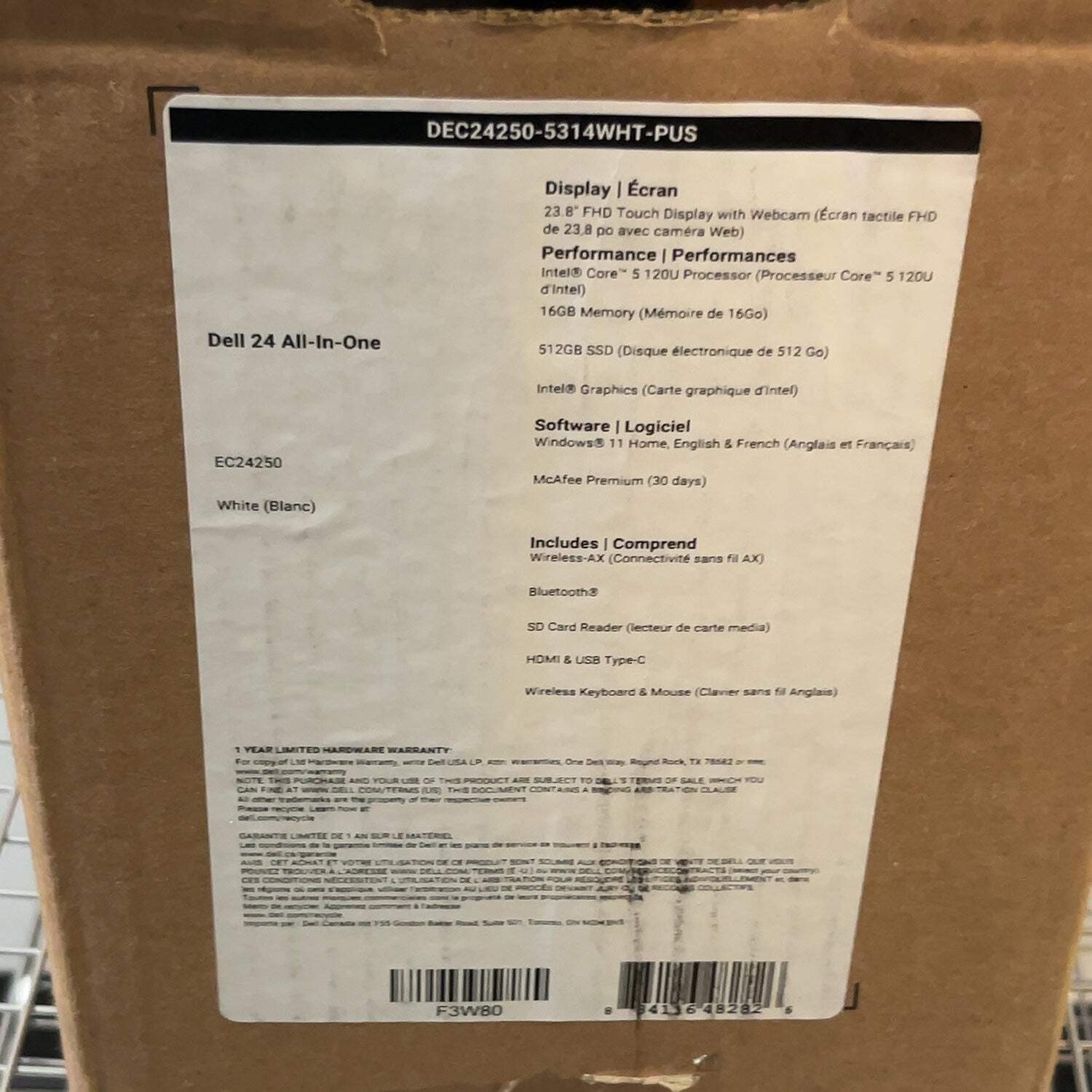 New Dell 24 All-In-One Core i5-120U 16GB RAM 512GB