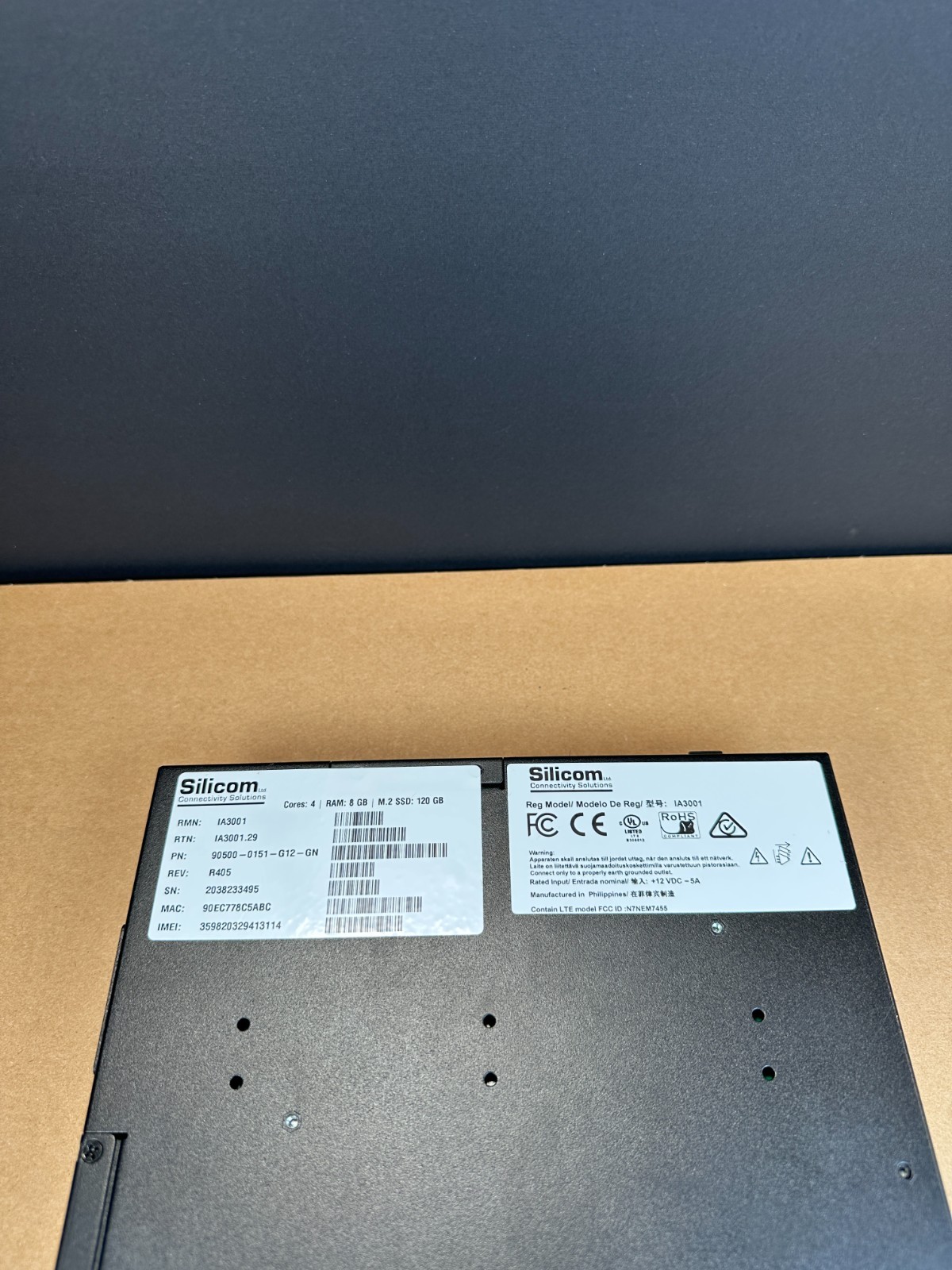 Granite Flexedge IA3001 Silicom Connectivity Solutions Ram 8GB 120GB SSD NEW!