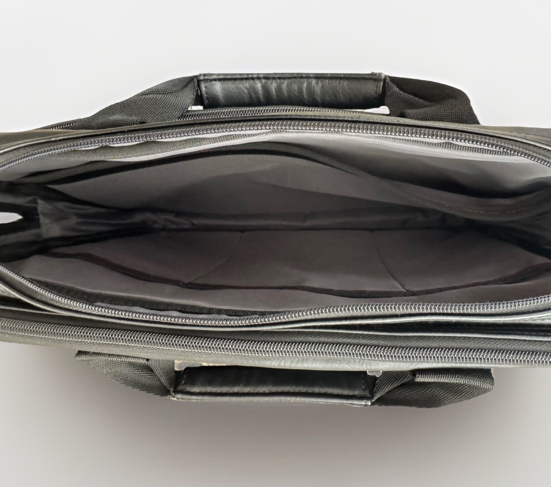 Dell Briefcase Synthetic Leather Laptop Bag, Multi-compartment Organizer