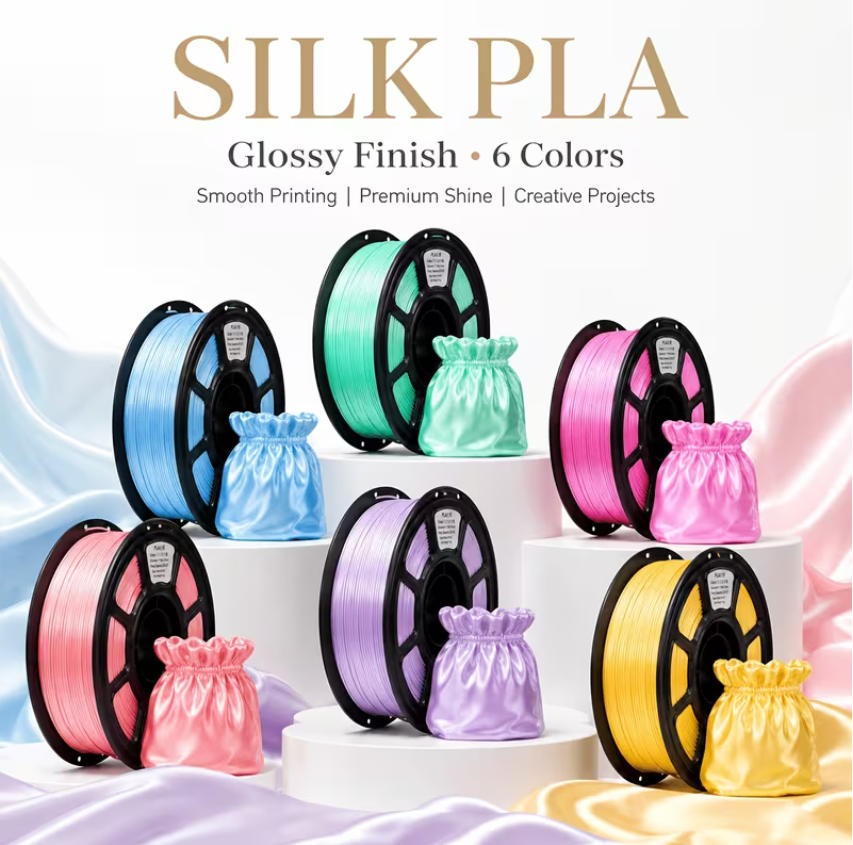 Upgraded Hyper 40-300mm/s PLA/PETG/Silk 3D Filament 1KG 1.75mm Filament LOT