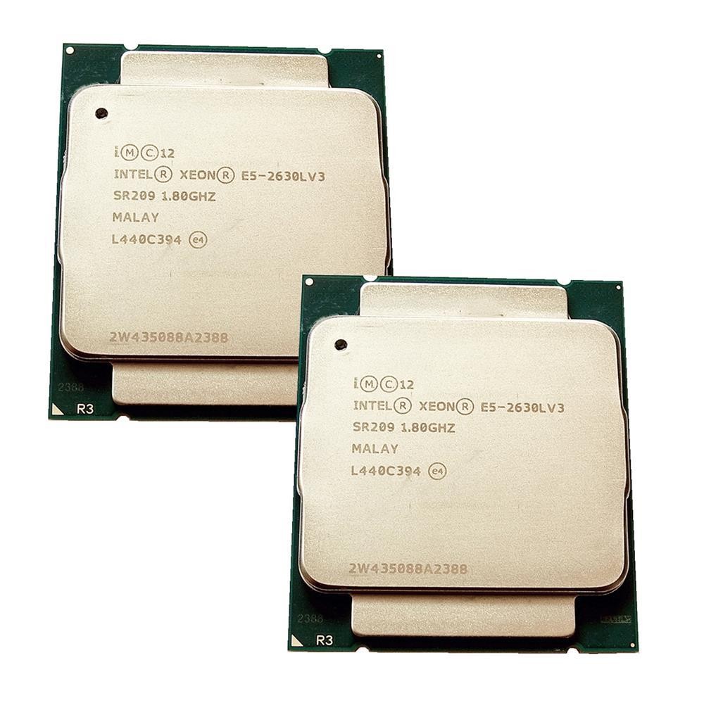 2x Intel Xeon Processor E5-2630L V3 20MB Cache 1.8GHz 8 Core FCLGA2011-3 SR209