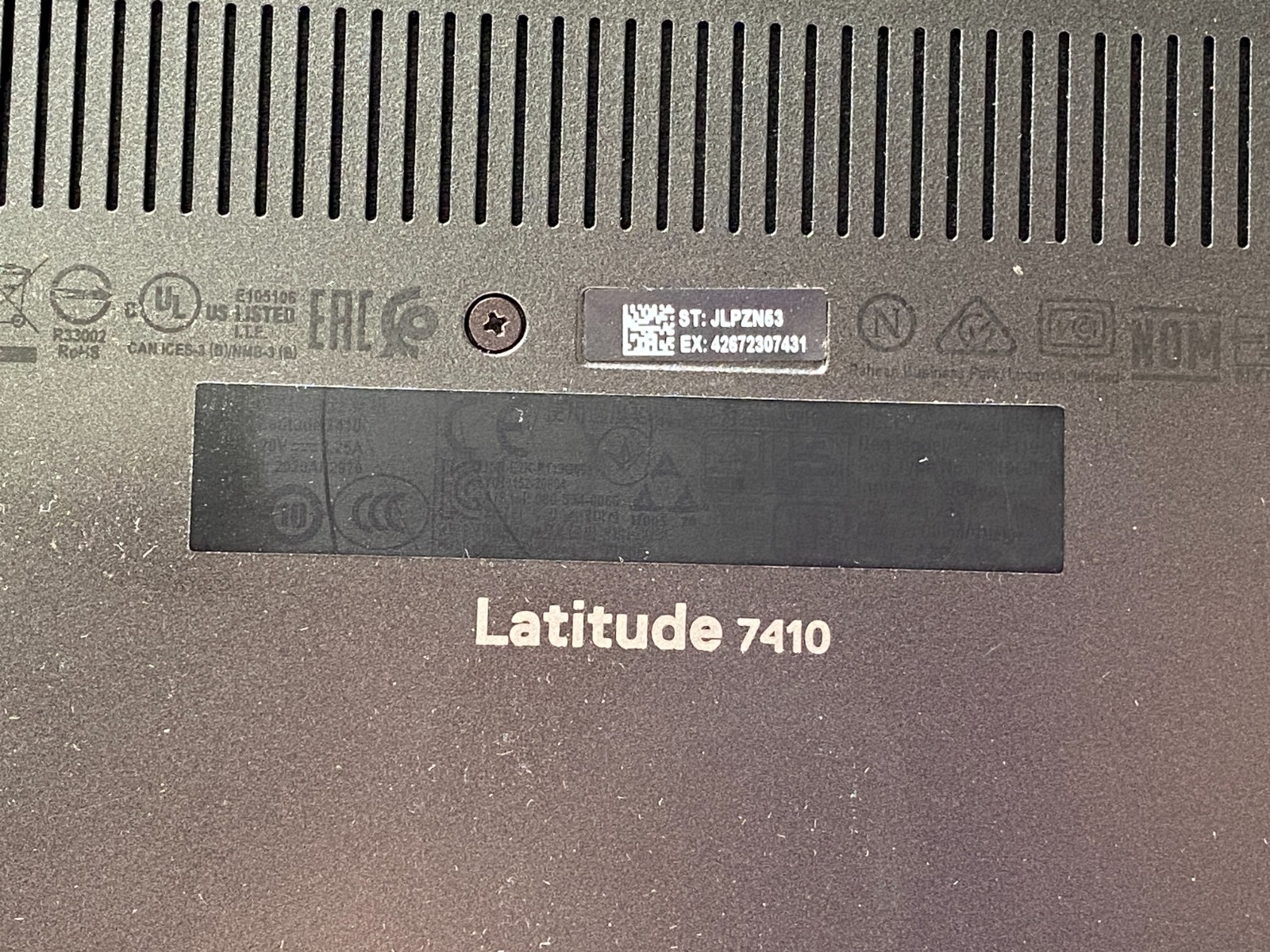 Dell Latitude 7410 14″ i7-10610u 16GB DDR4 512GB M.2 Win11H – 57% Battery, BIOS