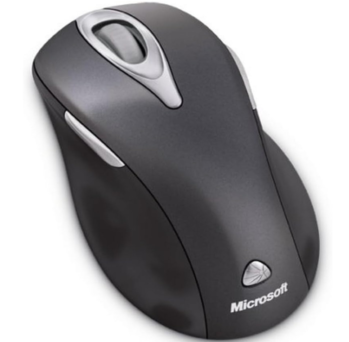 NEW Factory Sealed Retail Box Microsoft Wireless Laser Mouse 5000 Metallic Black