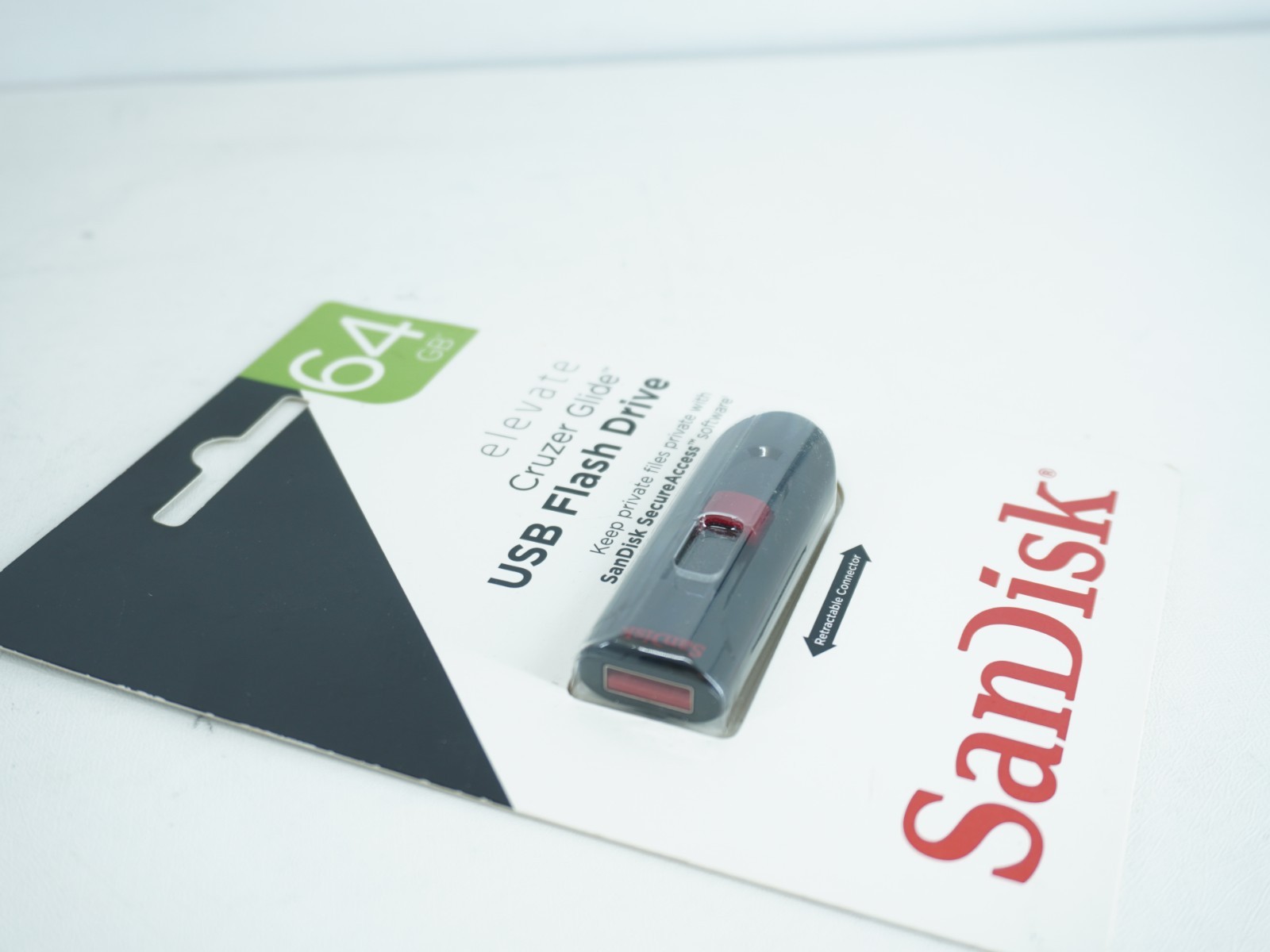 SANDISK ELEVATE CRUZER GLIDE USB FLASH DRIVE (64GB) NEW SEALED