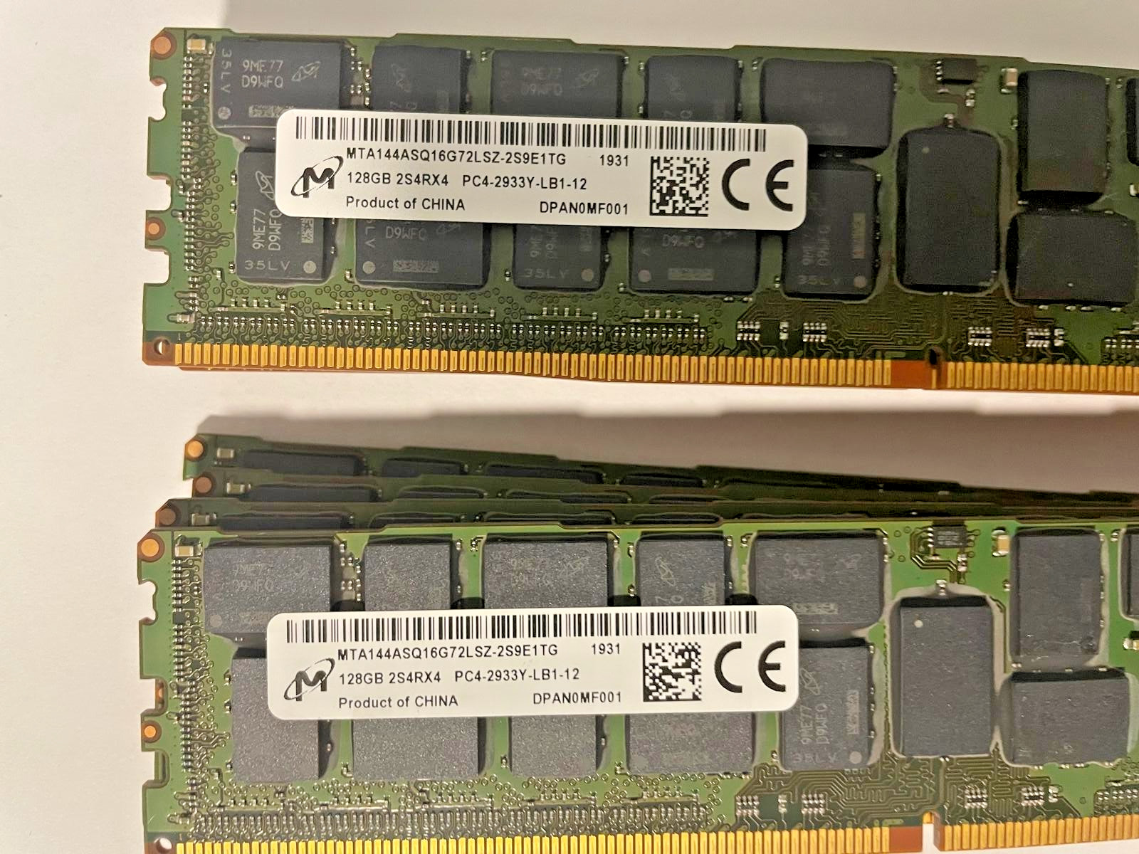 MTA144ASQ16G72LSZ-2S9 Micron 128GB PC4-23400 DDR4-2933MHz ECC LRDIMM 2S4Rx4 RAM