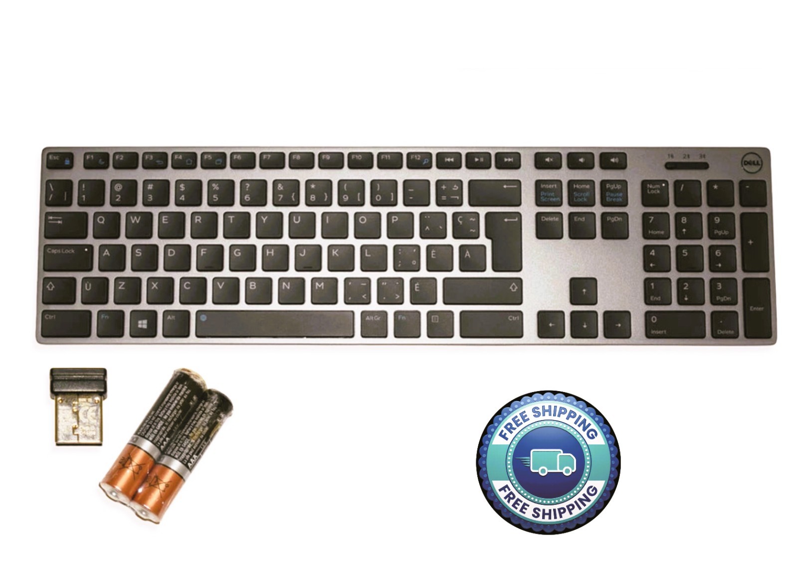 Genuine DELL KB7221 / Wireless Bluetooth Keyboard with dongle/ FREE SHIPPING