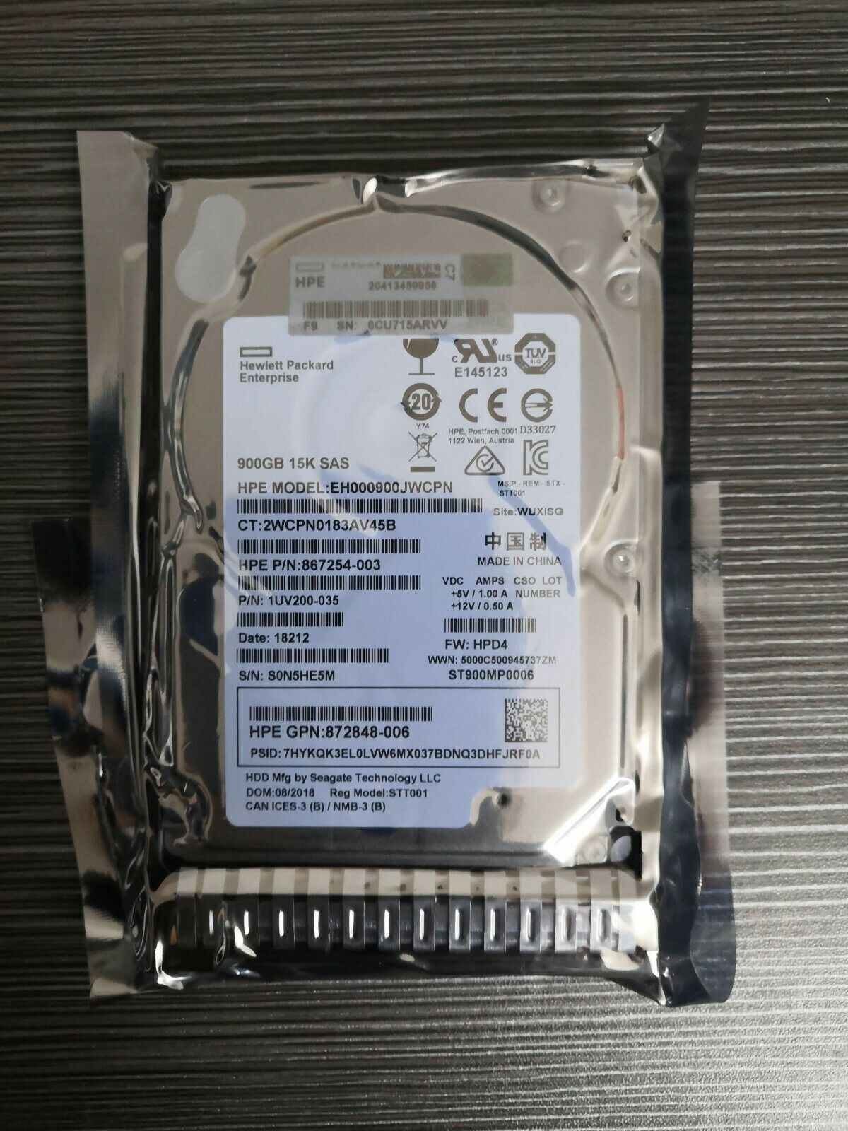 For HP 870759-B21 870795-001 Internal 900GB SAS 12G 15K SFF Hard Drive US