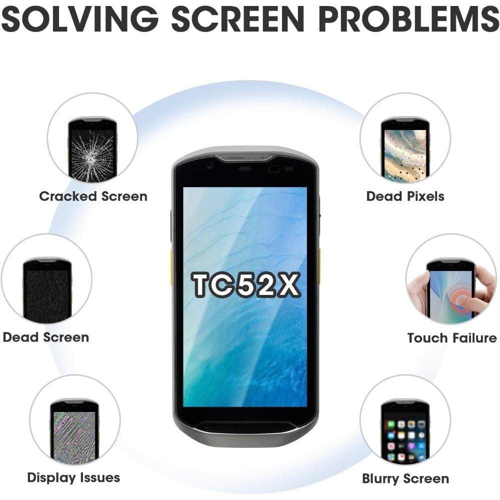 TC52X LCD Screen with Touch Digitizer for Zebra TC52X TC520L TC52AX TC57X USA