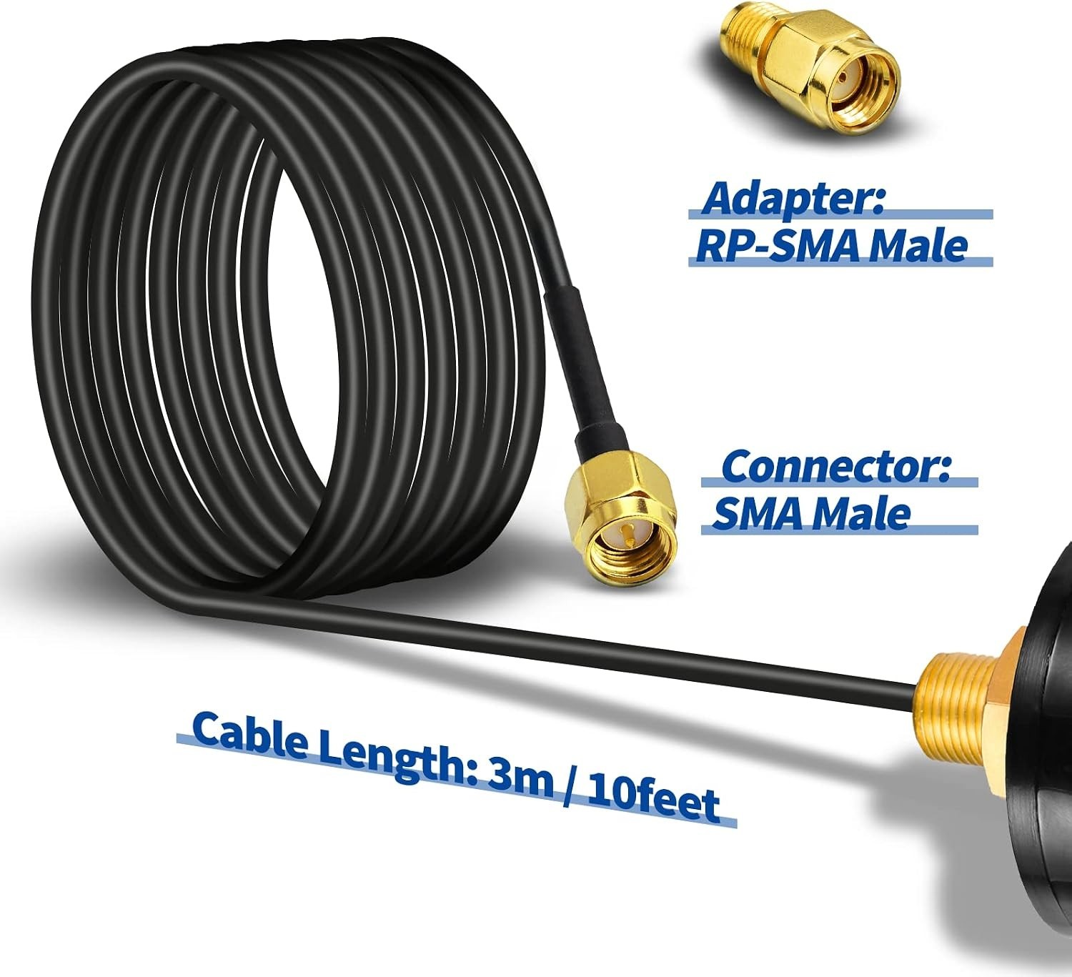 Omni-Directional 4G LTE Antenna for Verizon, AT&T, T-Mobile – Easy Installation
