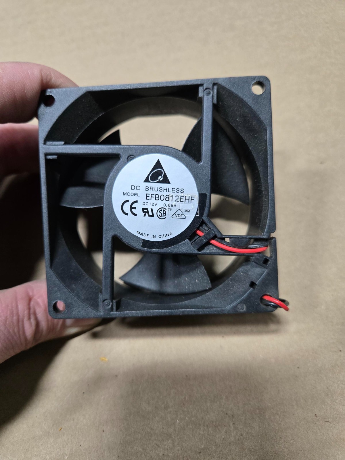 1PC new for Delta EFB0812EHF 2-wire DC12V 0.68A 80*32mm axial flow cooling fan