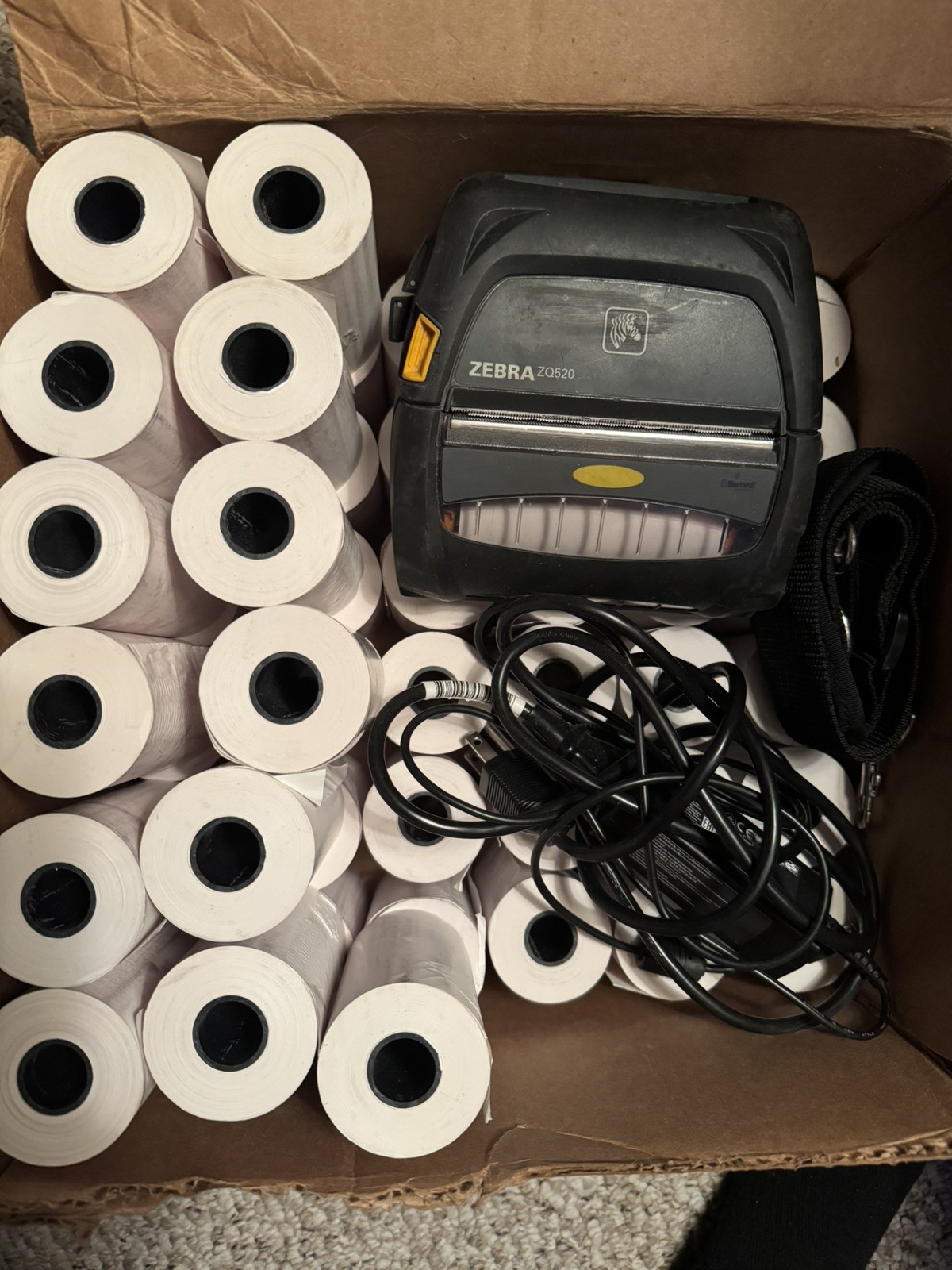Zebra ZQ520 4” Black Direct Thermal Receipt Printer