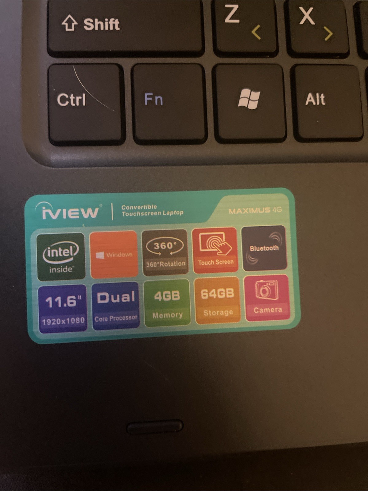 iView Maximus 4G 11.6″ Touchscreen Laptop, 360 Convertible, Windows 10 Pro