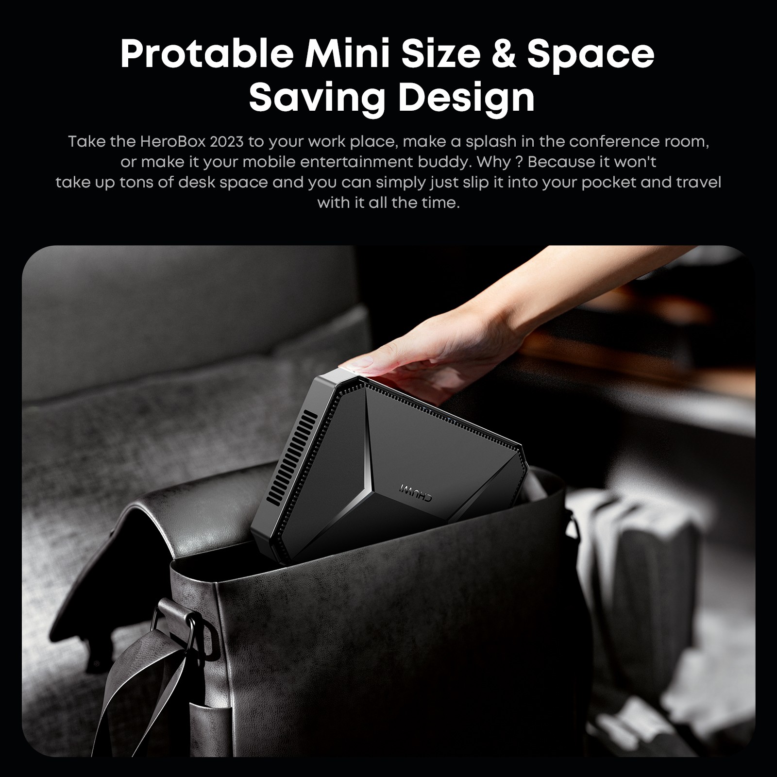 CHUWI MINI PC HEROBOX Intel N100 256GB SSD 8GB RAM Windows 11 Desktop Computer