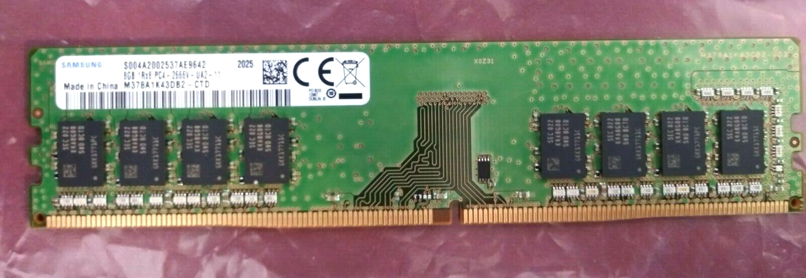 M378A1K43DB2-CTD Samsung 8GB PC4-21300 DDR4-2666MHz non-ECC 288-Pin DIMM Memory