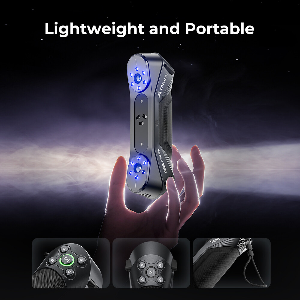 Open Box Creality Raptor Pro 3D Scanner 22+7 Blue Laser Lines 60fps