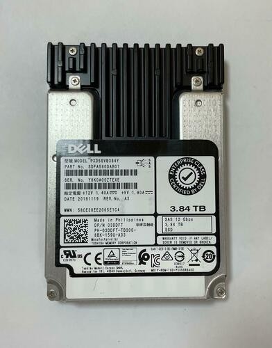 Dell TOSHIBA PX05SVB384Y 3.84TB 2.5″ SAS 12Gbps Internal SSD