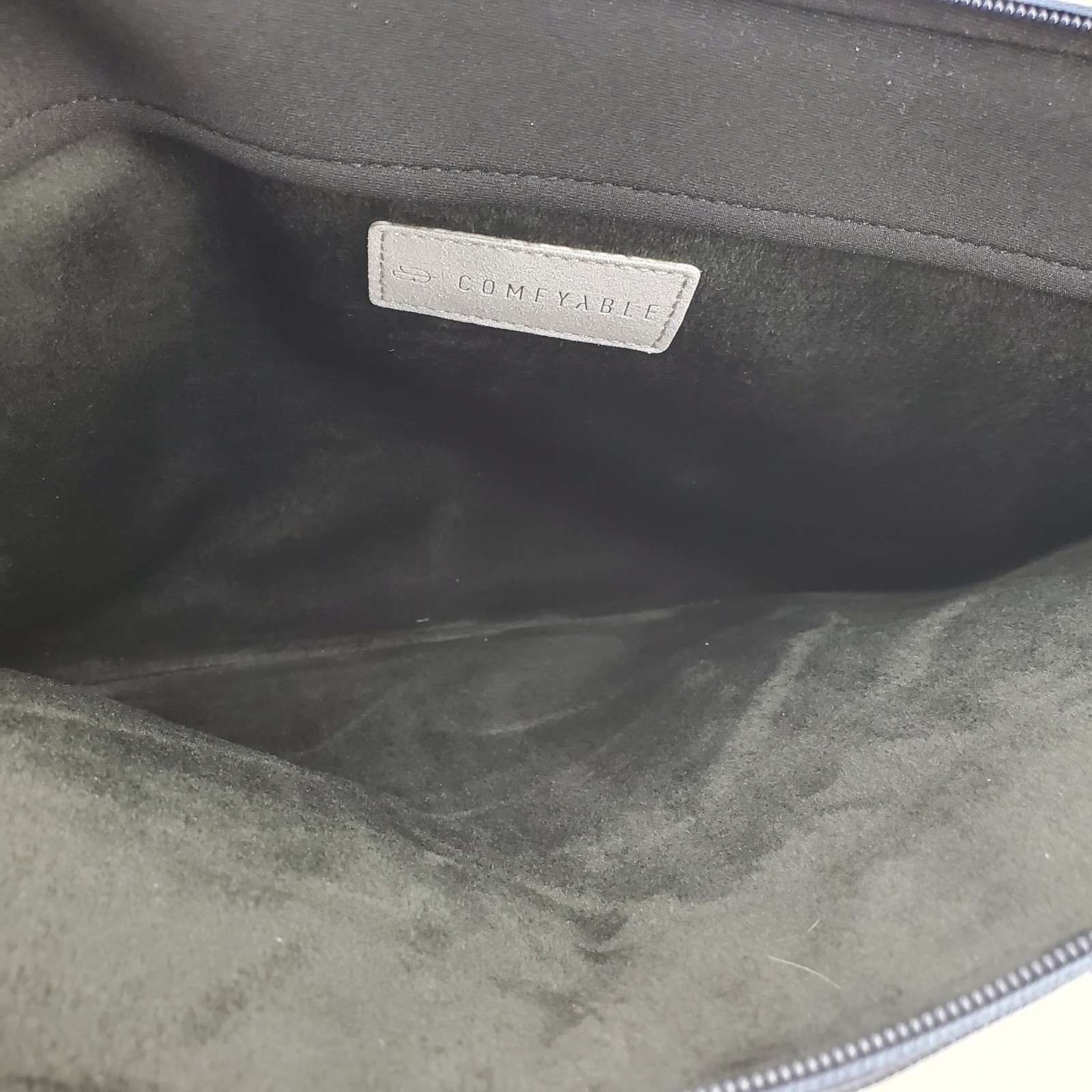 Comfyable Navy Blue Faux Leather 13 inch Laptop Sleeve Zipper Case Minimalist