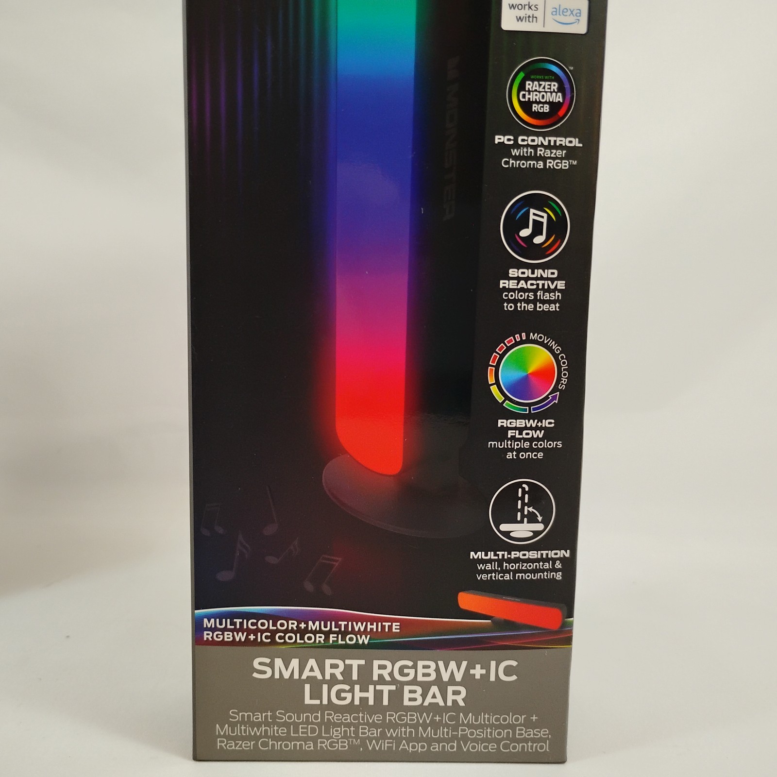 2x Monster Smart IlluminEssence RGBW+IC Light Bar Razer Chroma Sync PC Gaming