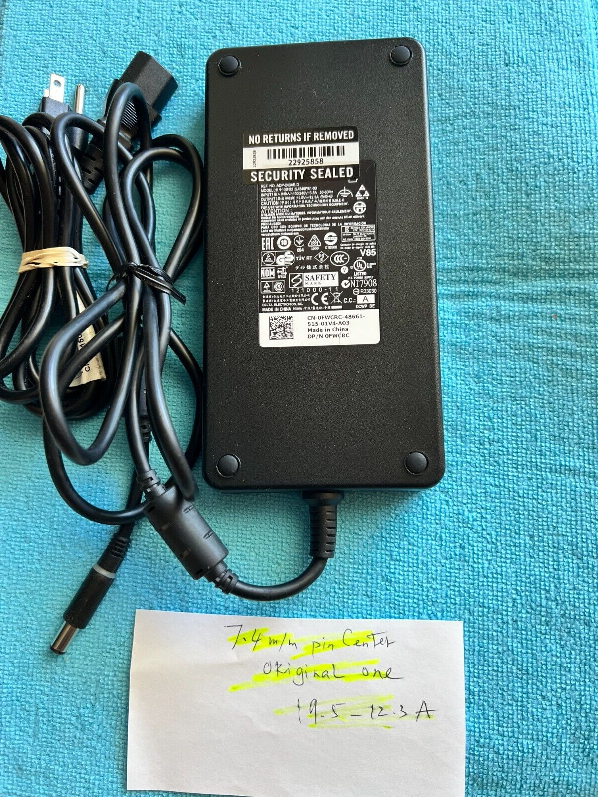 Power Supply AC CHARGER +Cord 230w for MSI GE75 Raider Series GAMING Laptop