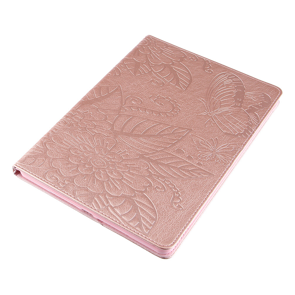 For Apple iPad 10.2″ 9th 8th 7th Generation Mini Flower Embossed TPU Case Cover
