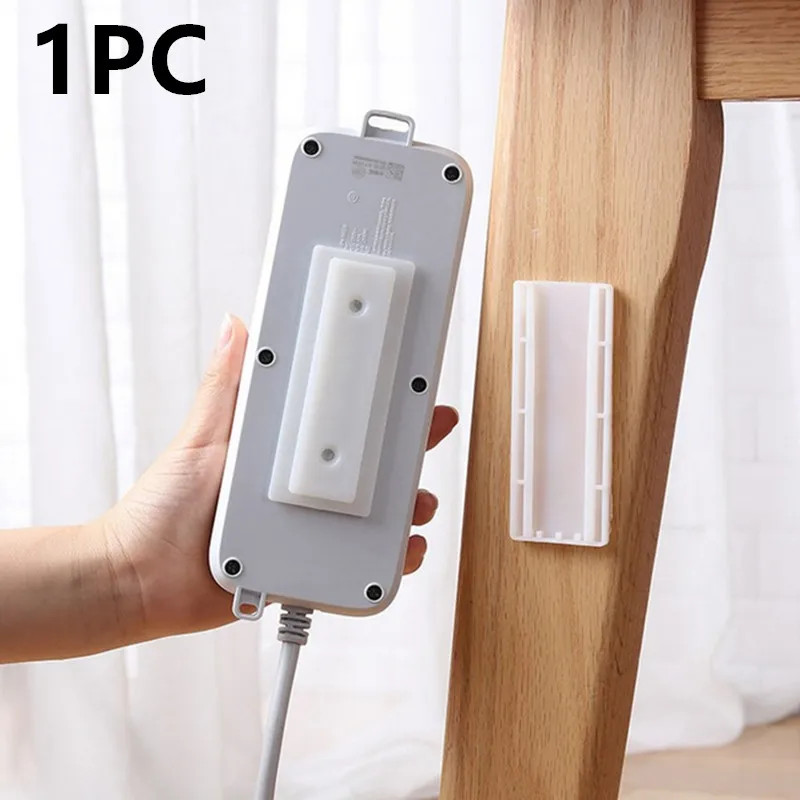 1/2/5/10PCS Self-Adhesive Desktop Socket Fixer Hanging Power Strip Cable Organiz