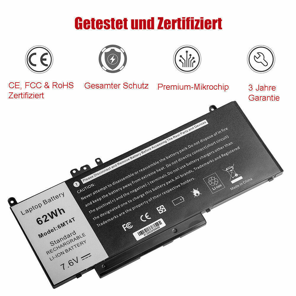 Lot 10 6MT4T Battery For Dell Latitude E5470 E5570 Precision 15 3510 M3510 79VRK