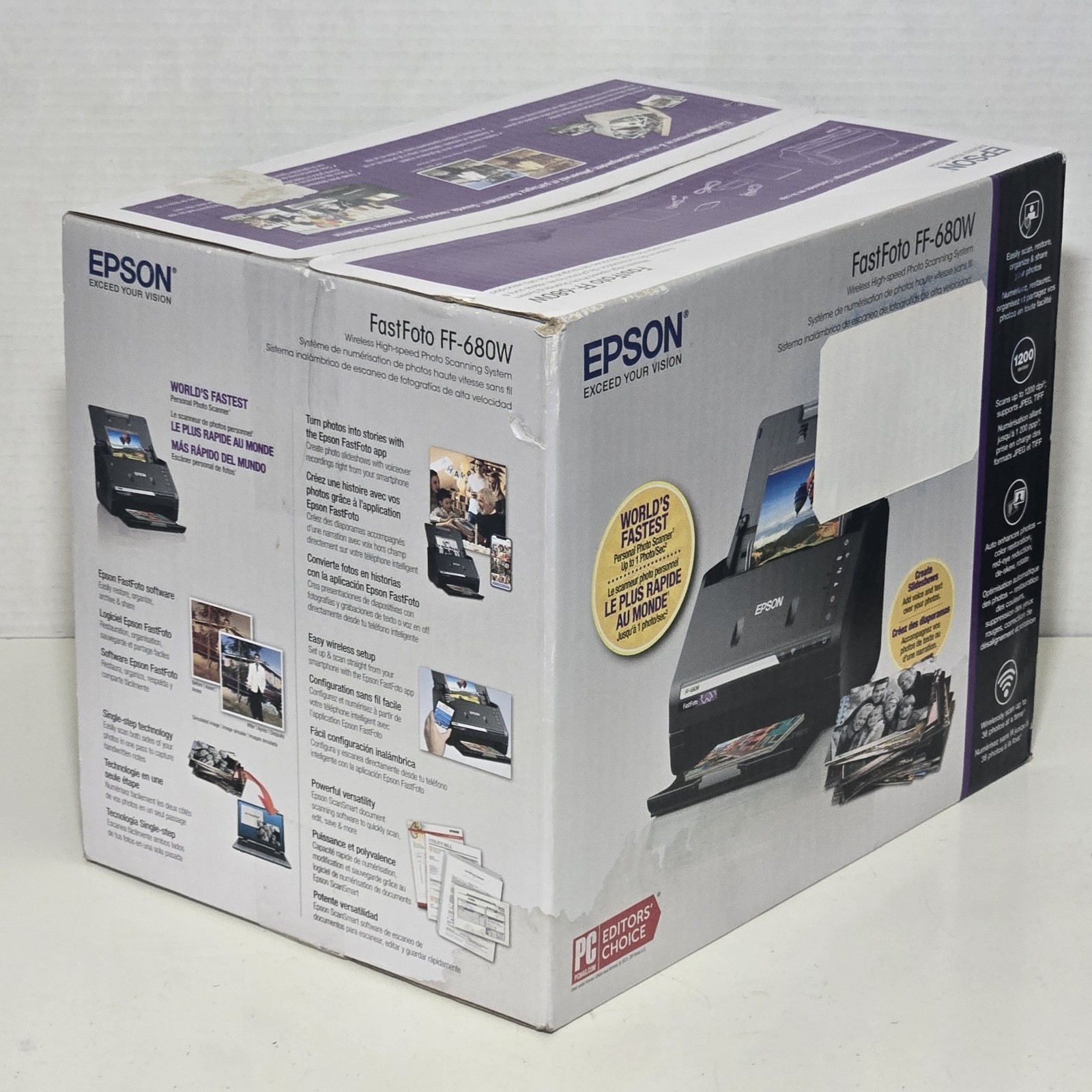 Epson FastFoto FF-680W Photo Scanner (B11B237201) New Retail Sealed Box