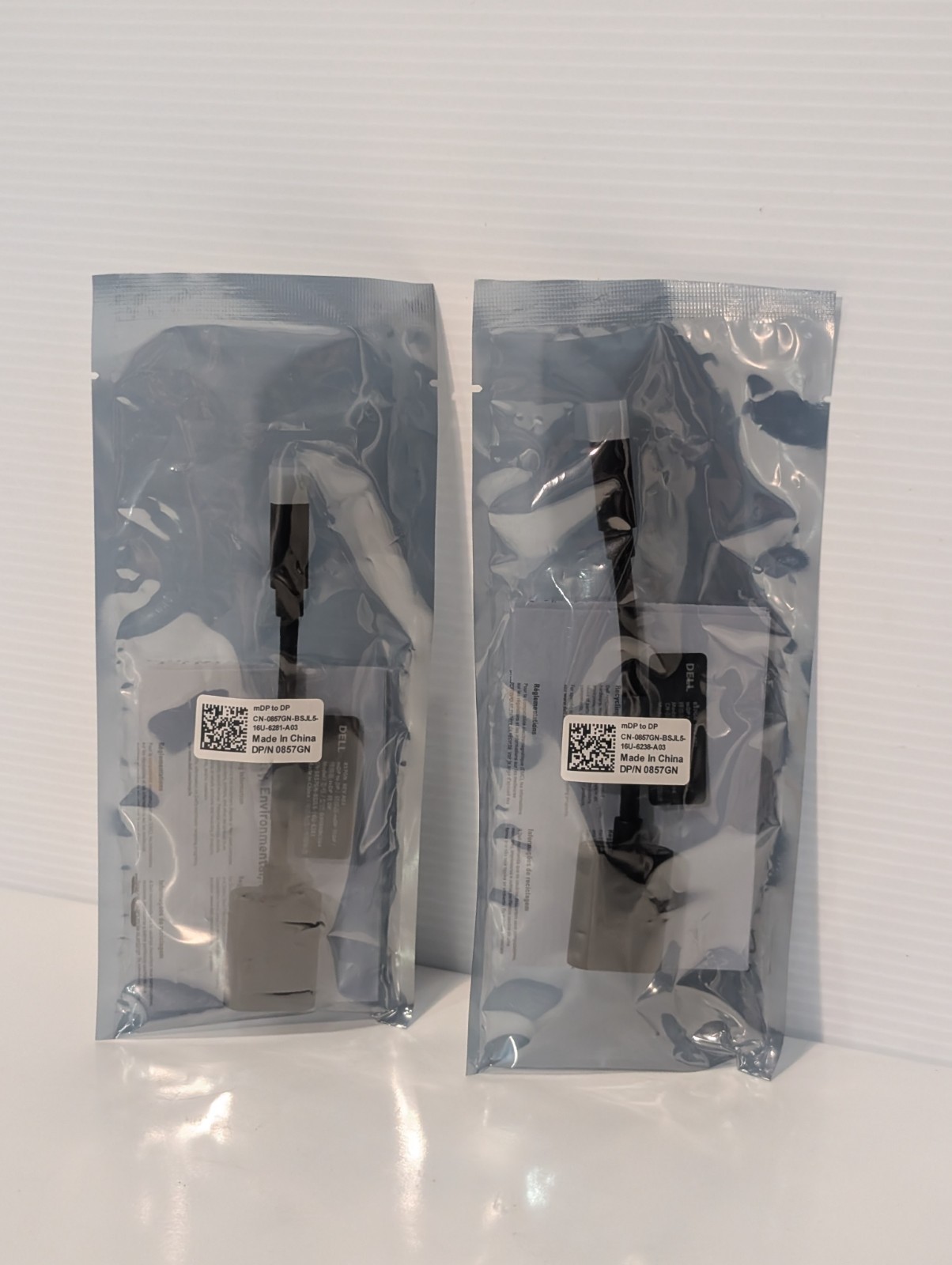 Lot of 4 Dell Adapter  Converter Dongles, (Qty 2) 857GH and (Qty 2) 027KKH