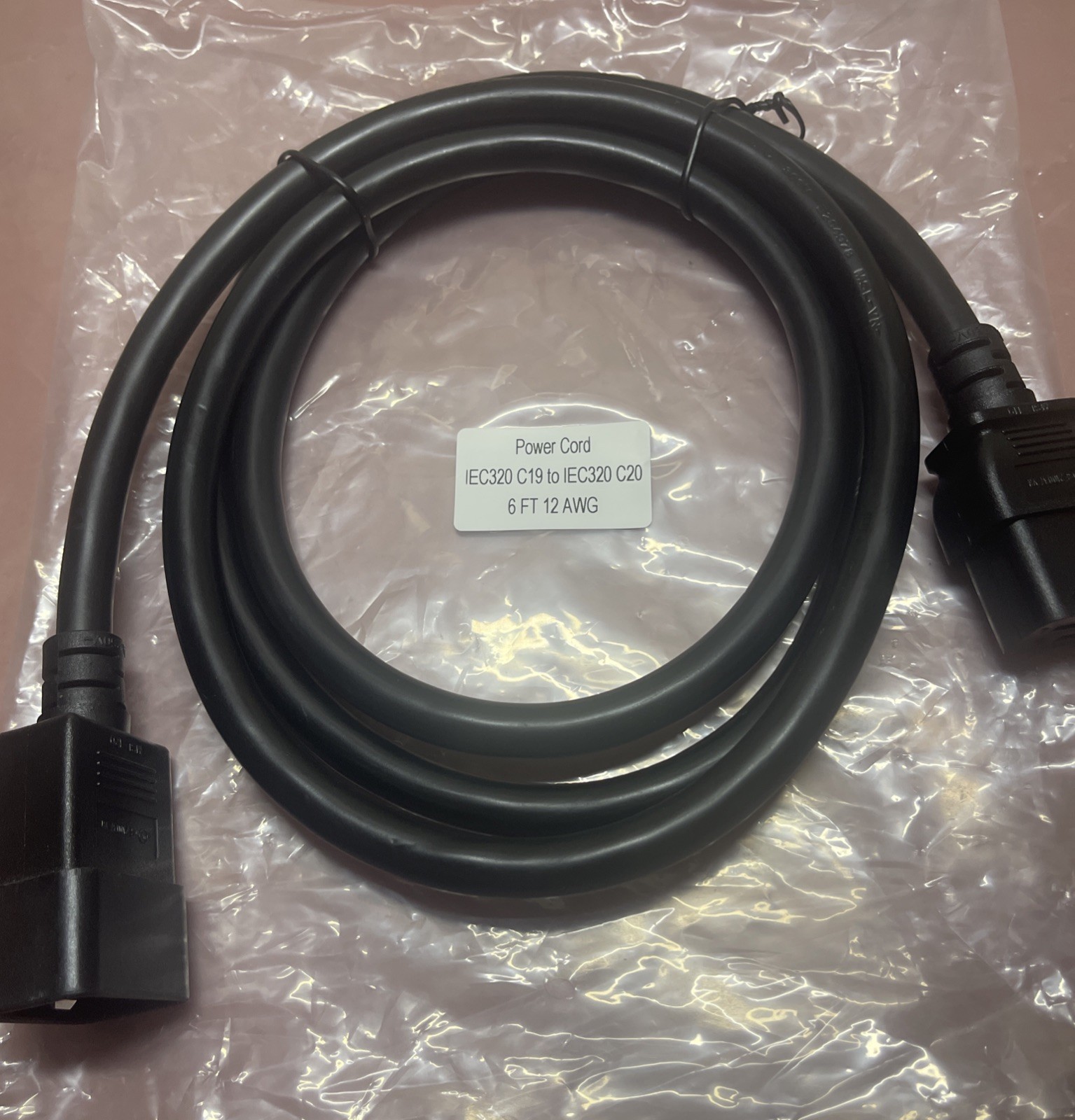 Lot Of 15 Power Cord IEC320 C19 to IEC320 C20 6FT 12AWG Heavy Duty NEW NeverUsed
