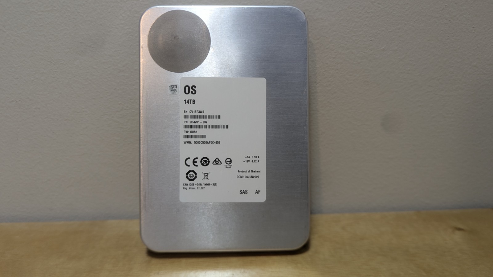 WL OEM 14TB 7.2K RPM SAS 12Gb/s 3.5″ HDD Comparable to ST14000NM0048 M:STL007