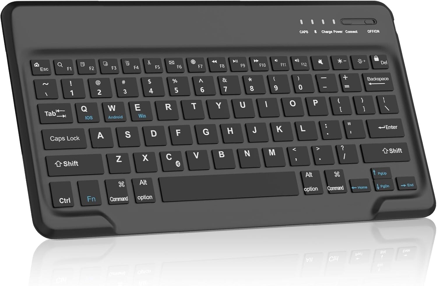 Slim Mini Wireless Keyboard Bluetooth – PC Laptop Mac iOS iPhone Tablet Android