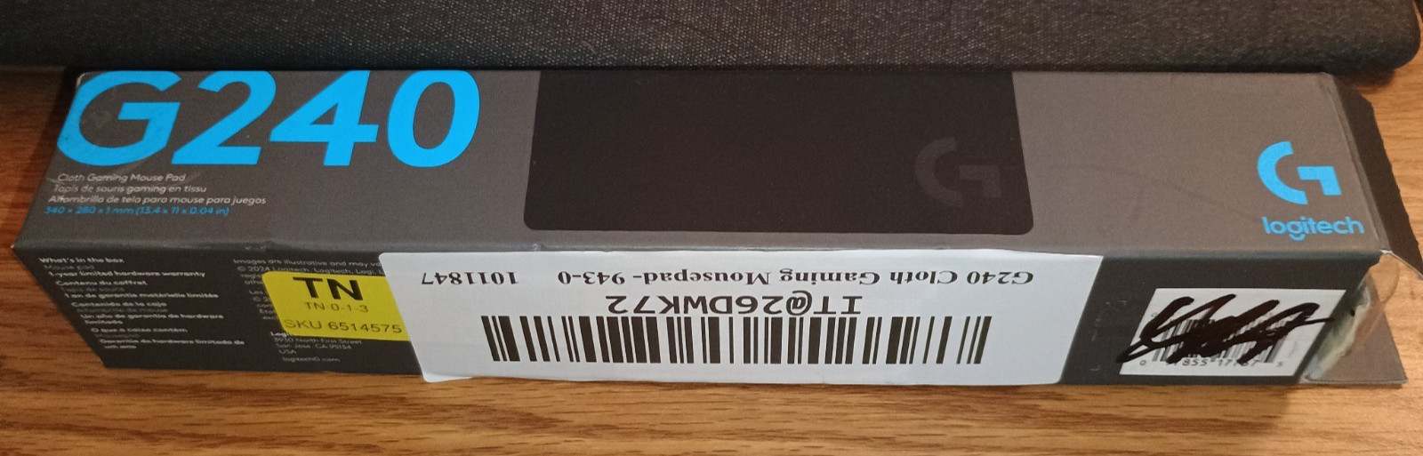 Logitech G240 Cloth Gaming Mouse Pad | UNUSED OPEN BOX | BUY 2 GET 1 FREE