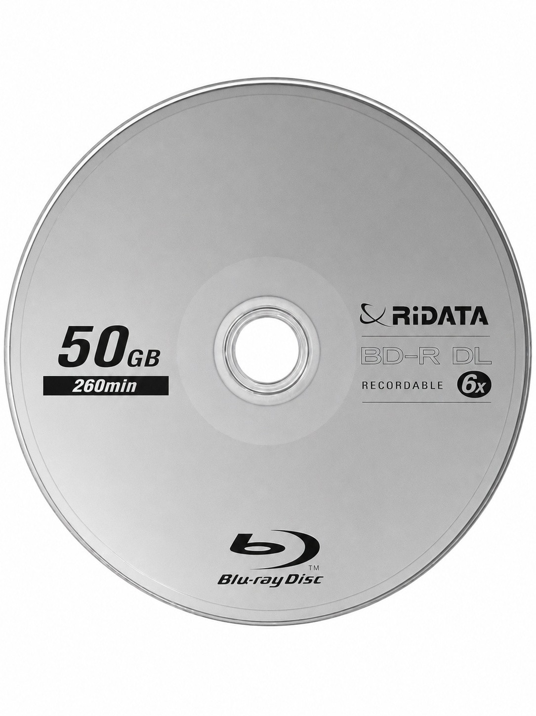 5 RIDATA Blu-Ray BD-R DL 6X 50GB Dual Double Layer Logo Recordable Media Disc