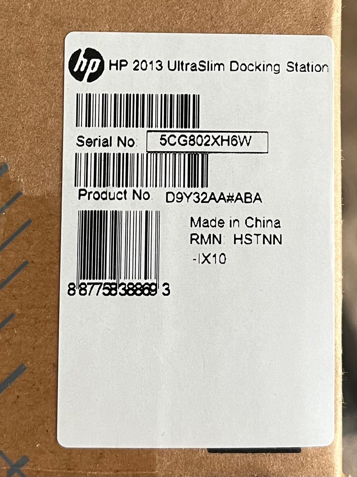 HP Business Notebook Ultra slim Docking Station D9Y32AA #ABA New in Open Box