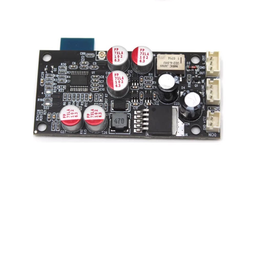 12V 24V Bluetooth 5.0 Receiver HiFi Audio DAC Decoder Board AUX DIY Amplifier