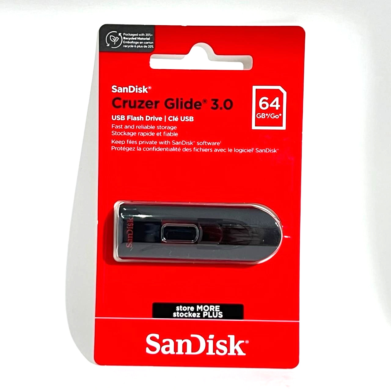 SanDisk Cruzer Glide 64GB Flash Drive USB 3.0 Thumb Memory Pen
