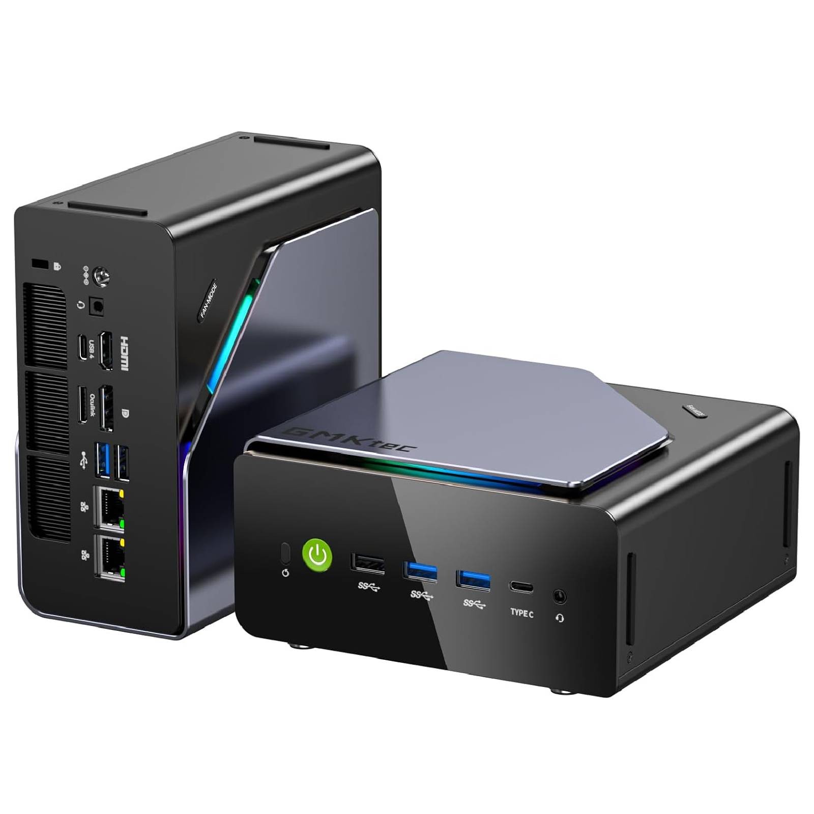 GMKtec Gaming Mini PC K12 AMD Ryzen 7 H 255 Up to 4.9GHz 32GB DDR5 RAM 512GB SSD