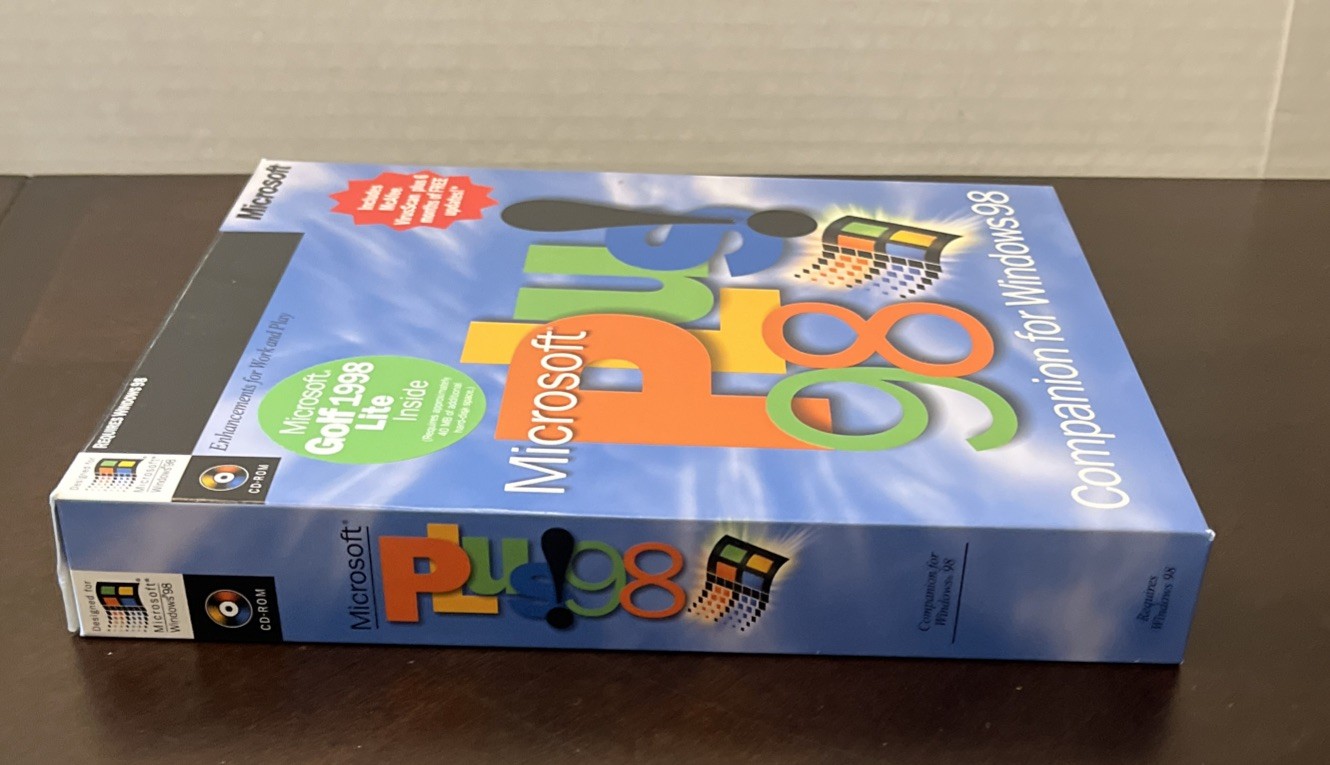 Microsoft Plus! 98 Companion For Windows 98 CD-ROM With Original Box