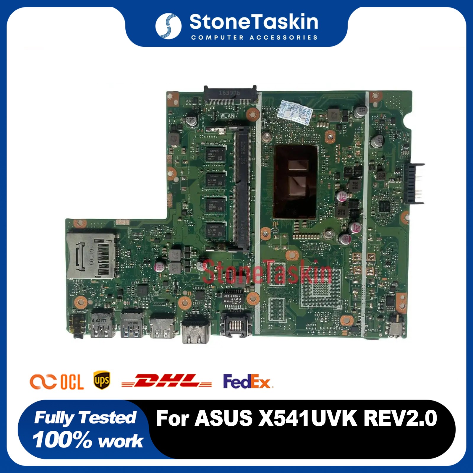 For ASUS X541UAK X541UVK REV2.0 MB I3-6100U I3-6006U I5-6200U I7-6500U 4GB