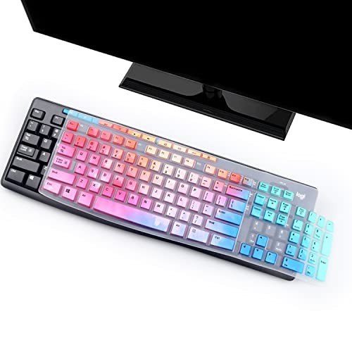 Keyboard Cover Skin Protector for Logitech MK295 MK275 MK270 Wireless Colorful