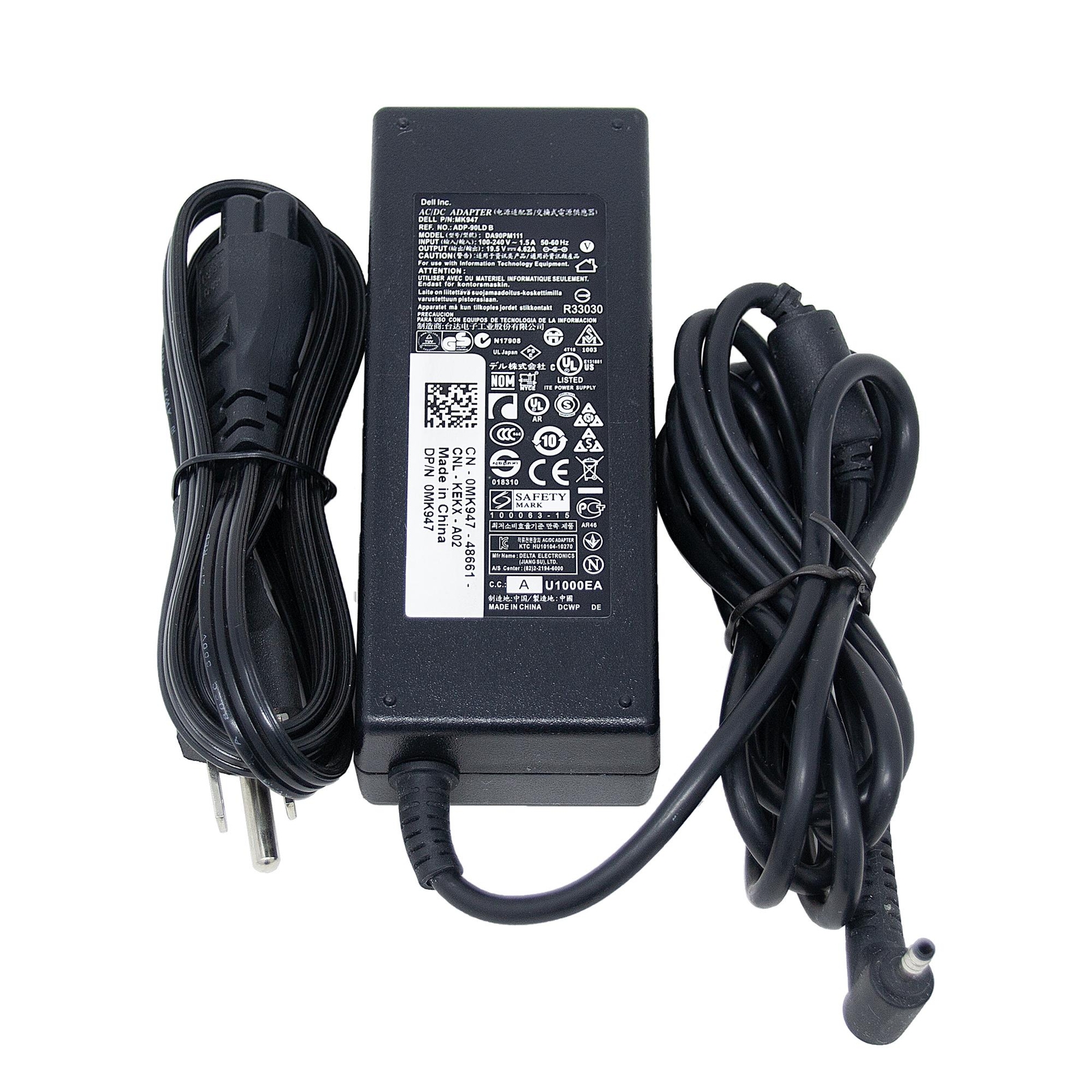 DELL P690R 19.5V 4.62A 90W Genuine Original AC Power Adapter Charger