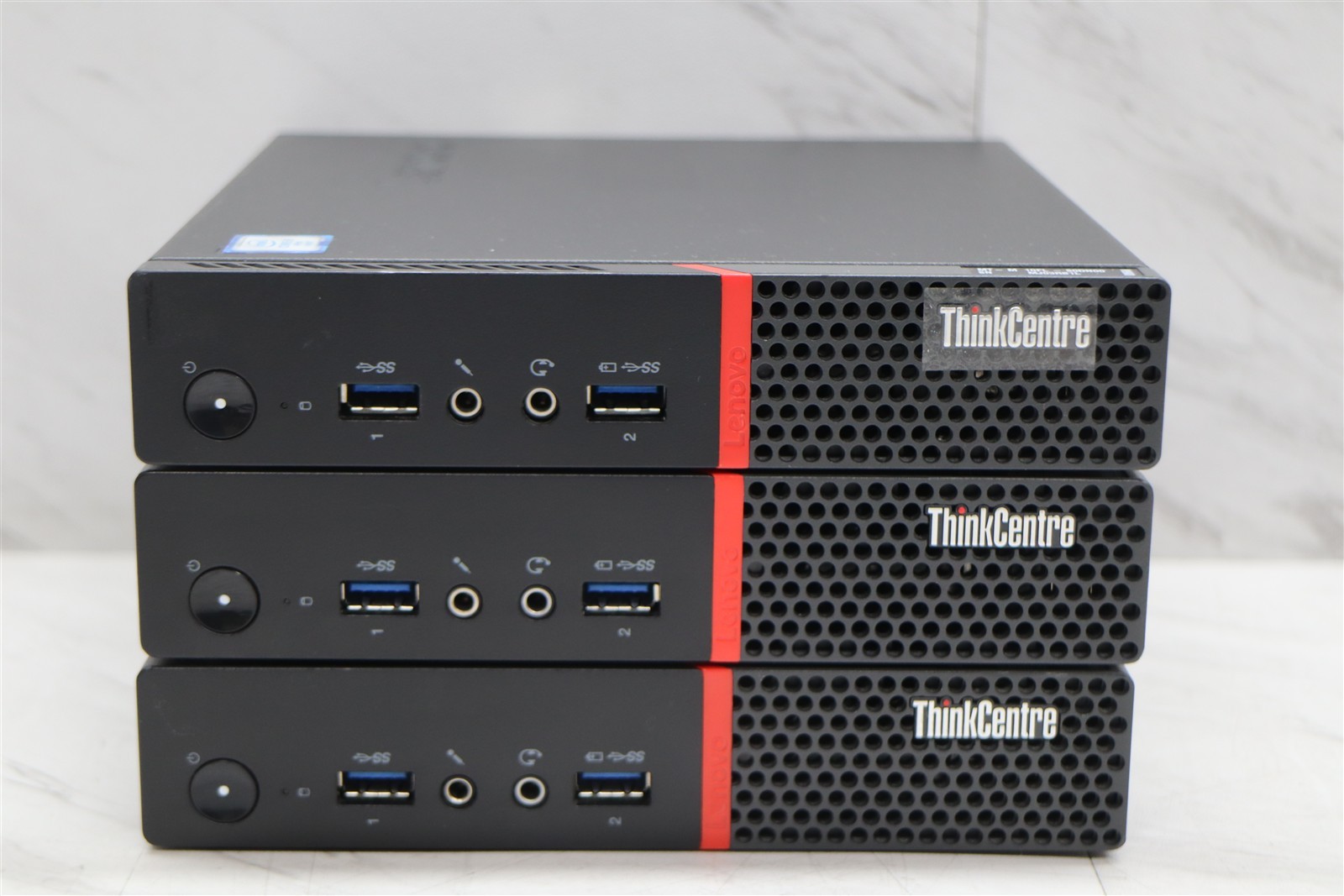 3 LOT – Lenovo ThinkCentre M900 Mini PC Computer i5-6500T 2.50GHz 8GB w/ Adapter