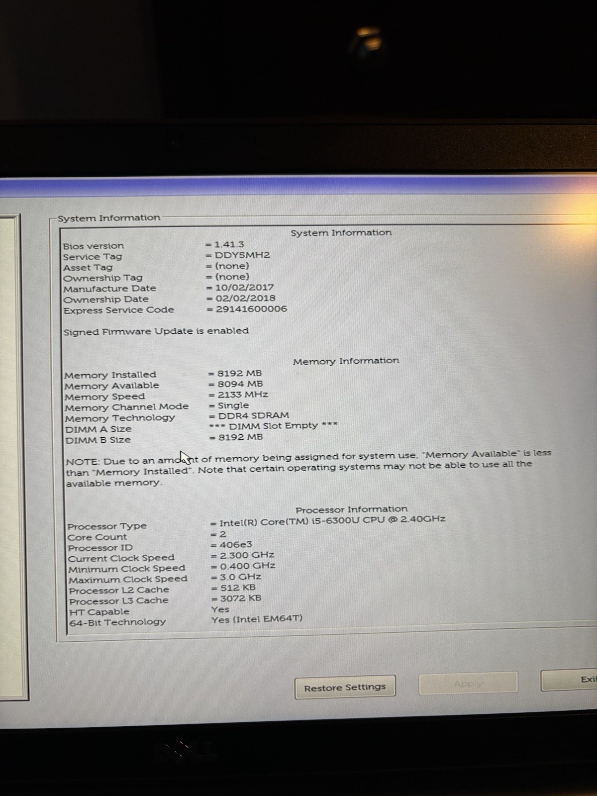 Dell Latitude 7480 14in (NO SSD/ RAM, I5-6300U NEW BATT/ OEM Charger)
