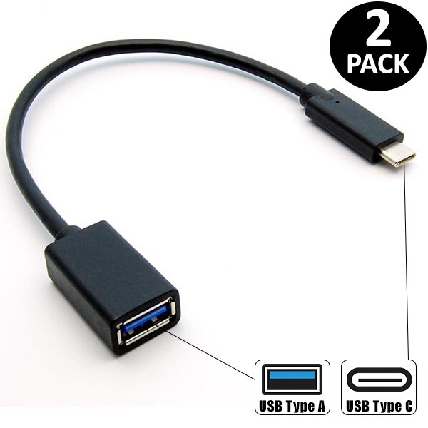 2x USB-C Type C Male to USB 3.0 Type A Female Extension Cable Laptop MacBook